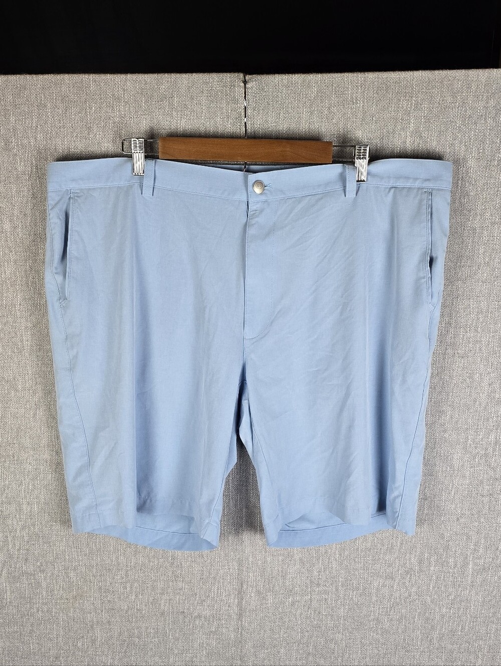 Peter Millar Sky Blue Flat Front Performance Shorts Golf Summer Mens Sz 42